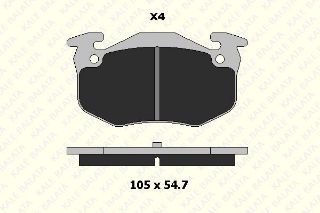 ARKA FREN BALATASI R9 R11 R19 CLİO I II MEGANE I SYMBOL SAXO XSARA P306 P309 1,6 / 1,8 / 2,0 resmi