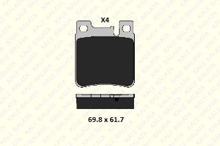 FREN BALATASI ARKA W203 01>07 C208 97>02 W124 93>95 W210 96>02 W140 93>98 resmi