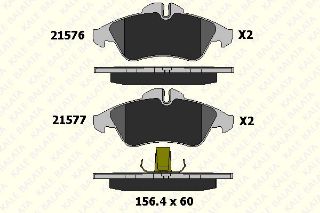 FREN BALATASI ÖN V-CLASS 638 97>03 VİTO 638 97>03 SPRINTER 97>06 LT 28/35 96>06 resmi