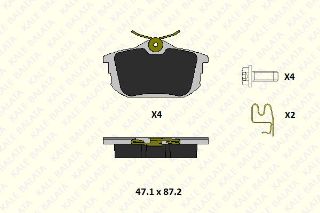 ARKA FREN BALATASI CARİSMA 96>06 COLT 04>10 SPACESTAR 98>04 PERSONA WIRA 00>02 VOLVO S40 V40 96 resmi