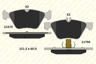 FREN BALATASI ÖN C208 97>02 A208 98>02 W210 97>02 W211 03>08 S211 03>09 resmi