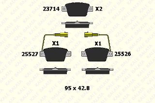 FREN BALATASI ARKA STILO TUM MODELLER 01> BRAVO LİNEA 1,4 1,4T JET 1.6 1,9D MTJ 07> MULTIPLA 98> DELTA III 08>14 MİTO 08> resmi