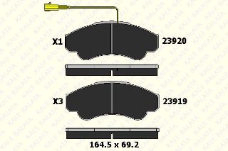 ÖN  FREN BALATASI DUCATO BOXER JUMPER 18Q (16 JANT) 02>06 (TEK FISLI) resmi