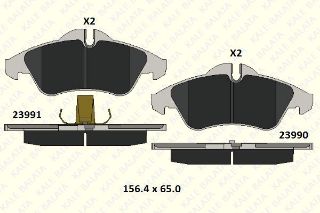 FREN BALATASI ÖN V-CLASS 638/2 97>03 VİTO 638 97>03 SPRINTER 97>06 LT 28/35 96>06 resmi