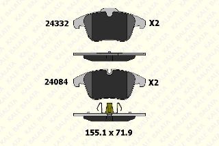 ÖN  FREN BALATASI C5 III 1,6 16V / 1,8 16V / 2,0 16V / 1,6HDI / 2,0HDI 02 / 08> P407 DW10BTED4 (2,0 16V) FISSIZ resmi