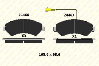 ÖN  FREN BALATASI DUCATO III BOXER III JUMPER III 2,2HDI / 2,2HDI / 3,0HDI 16Q / 20Q 06> KARSAN JEST (TEK FISLI) resmi