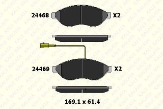 ÖN  FREN BALATASI DUCATO III BOXER III JUMPER III 2,2HDI / 2,2HDI / 3,0HDI 16Q / 20Q 06> KARSAN JEST (TEK FISLI) resmi