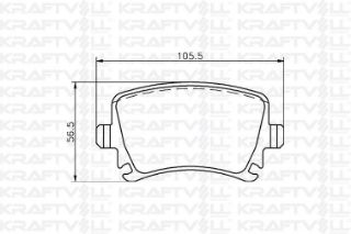 FREN BALATASI ARKA A3 05 / 03> A4 PASSAT 1.6FSI / 1.9TDI / 2.0TDI 95>16 resmi