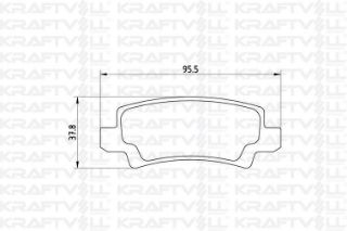 FREN BALATASI ARKA COROLLA 1.4 1.6 VVTI 02 > 07 resmi