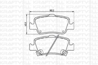 FREN BALATASI ARKA AURIS 1.4D D-4D 13 > COROLLA D 07 > 12 resmi