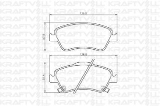 FREN BALATASI ÖN COROLLA D4D 07 > 12 AURIS D4D 07 > 12 COROLLA 1.4 D4D 13 > resmi