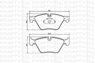 ÖN  FREN BALATASI BMW F10 F11 330MM DİSK ICIN resmi