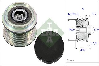 ALTERNATÖR KASNAĞI 535002810 KANGO 1.9 DTİ (F9Q) MEGANE resmi