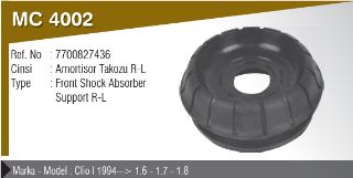 AMORTİSÖR TAKOZU - Y.M .. ( CLIO I - 1.6 - 1.7 - 1.8 .. 94 - > ) resmi