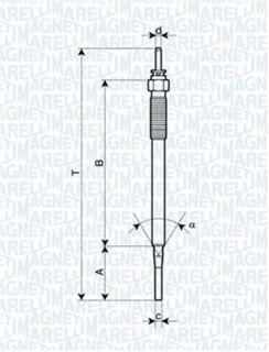 X UC35A KIZDIRMA BUJİSI 11V TOYOTA LAND CRUISER 3.0 D-4D 00 HİLUX PİCKUP-HIACE IV 2.5D-4D 01 resmi