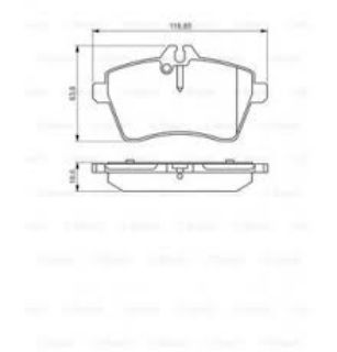 ÖN BALATA MERCERDES W169 A160CDİ-A150-A180CDİ-A170 04 6.12 W245 B150-B170-B150-B180 CDİ 05 resmi