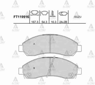 FREN BALATA D-MAX TAKIM 04-10 ÖN resmi