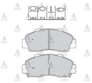 FREN BALATA ACCORD 97-02  CRV 97-01 MT  HRV  PRELUDE ÖN resmi