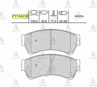 FREN BALATA MAZDA 6 09-12 ÖN resmi