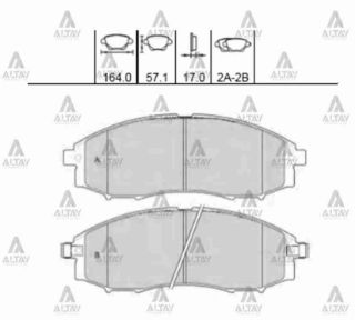 FREN BALATA PİCK UP 03-12 SKYSTAR YD25 ÖN resmi