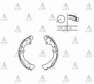 FREN BALATA PİCK UP 86-06 D-21  D-22 PABUÇ ARKA resmi