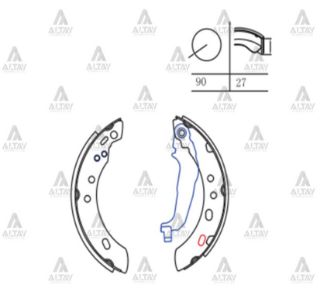 FREN BALATA MİCRA 92-01 PABUÇ ARKA resmi