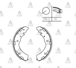 FREN BALATA L200 06-15  L200 15=  D-MAX II 12=  LEGACY 09-14  OUTBACK 09= EURO 5 PABUÇ ARKA resmi