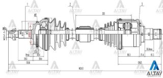 AKS KOMPLE ÖN AVENSİS 03-08  2.0 BENZİNLİ A-T KISA resmi