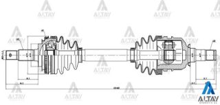 AKS KOMPLE ÖN COROLLA 88-02  AE92AE101AE111 KISA SOL ABSLİ 48 DİŞ resmi