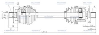 AKS KOMPLE ÖN GETZ 03-11  BENZİNLİ SOL M-T ABSLİ 48 DİŞ 630MM resmi