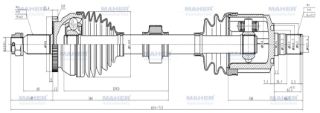 AKS KOMPLE ÖN SORENTO 10-15  SOL A-TM-T DİZEL 2.2 CRDI ABSLİ 52 DİŞ 654MM resmi