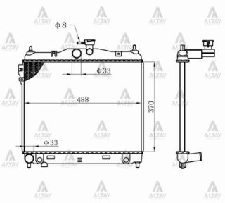 RADYATÖR SU GETZ 03-11 BENZİNLİ (MT) resmi