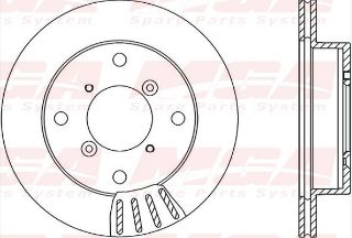 FREN DISK ON HAVA KANALLI 231-4 ( SUZUKI: SWIFT 90 - 02 / SUZUKI: ALTO 93 - 02) resmi