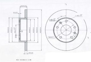 FREN DISK ON DUZ 262-5 ( LAND ROVER: FREELANDER 98 - 02) resmi