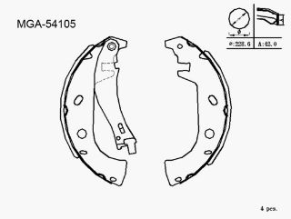 KAMPANA BALATA LEVYELI  ( FIAT: PALIO MAREA WEEKEND 96 - 02) resmi