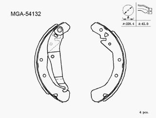 KAMPANA BALATA LEVYELI  ( OPEL: ASTRA H G ZAFIRA COMBO C 95 - 02) resmi