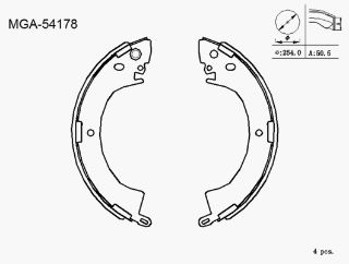 KAMPANA BALATA ( MITSUBISHI: L200 L300 90 - 08) resmi