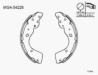 FREN BALATA ARKA PABUC (NISSAN :NAVARA 06> 2WD 4WD / NAVARA 2.3 DT 15> / FORD : RANGER 11>) resmi