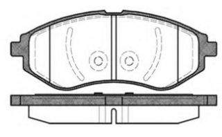 BALATA FREN ON - ( CHEVROLET: KALOS 02>10 / AVEO 05>10 / LACETTI 05-13 1.4-1.6-1.8 / REZZO 1.6-2.0 05- / DAEWOO ESPERO C 95-99 / LANOS 98-02 / NUBIRA 97-02 ) resmi