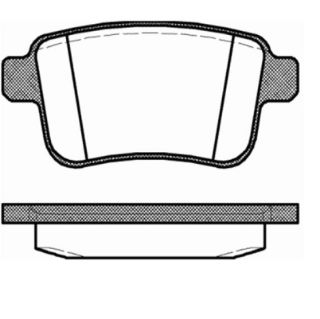 BALATA FREN ARKA-(RENAULT: KANGOO 2008>>/MERCEDES: CITAN 2012>> ) resmi