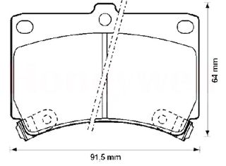 BALATA FREN ON-(MAZDA: 323 90>96 KIA: RIO 00>02   ) resmi