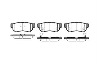 BALATA FREN ARKA-( HYUNDAI : TUCSON 04>10/ SANTAFE 01>05/KIA : SPORATGE 04>08 ) resmi