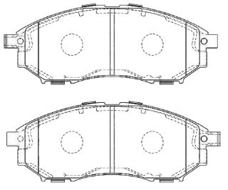 FREN BALATASI ON-(RENAULT : KADJAR 2015 / RENAULT : KOLEOS 08>13 "2.0DCI" / NISSAN : QASQHAI 1.6-2.0 DCI 07-14 / XTRAIL / NAVARA 2.5 DCI   KIBRIS TIPI   PATHFINDER 05->> R51 / INFINITI G37 08->> - M37 - Q70 ) resmi