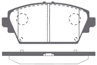 BALATA FREN ON-(NISSAN: PRIMERA-P12 03>10 / HONDA: ACCORD 98>03 ) resmi