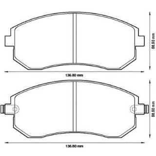 BALATA FREN ON-(SUBARU: FORESTER 09>12 "2.0-2.5"/IMPREZA LEGACY 08>12 "2.0"/OUTBACK 09>12 "2.5" / XV 12>   ) resmi