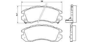 BALATA FREN ON-(SUBARU: LEGACY 89>98 "4WD"/IMPREZA 92>00 "4WD"  ) resmi