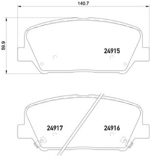 BALATA FREN ON-(HYUNDAI: I30 2012>>/ ELANTRA 1.6 11->15 /KIA: CEED 2012>>  ) resmi