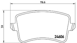 ARKA FREN BALATASI-  (AUDI A4 08-16  A5 08-17  Q5 09-17) OZEL URETIM resmi