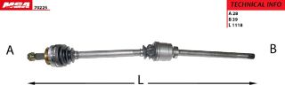 AKS SAG ABSLI 98-01 51D ( RENAULT : MASTER I OPEL : MOVANO ) resmi