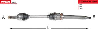 AKS KOMPLE SAG ( FORD : FİESTA DİZEL+BENZİNLİ 1.25-1.4-1.5-1.6 02-09-13) resmi